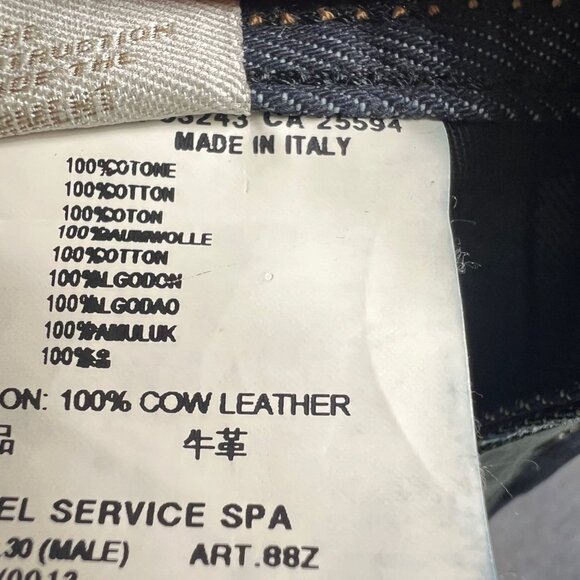 Diesel Viker Mens Jeans Size 26 L30 100% Cotton 100% Cow Leather Patch Dark Wash - Picture 4 of 16